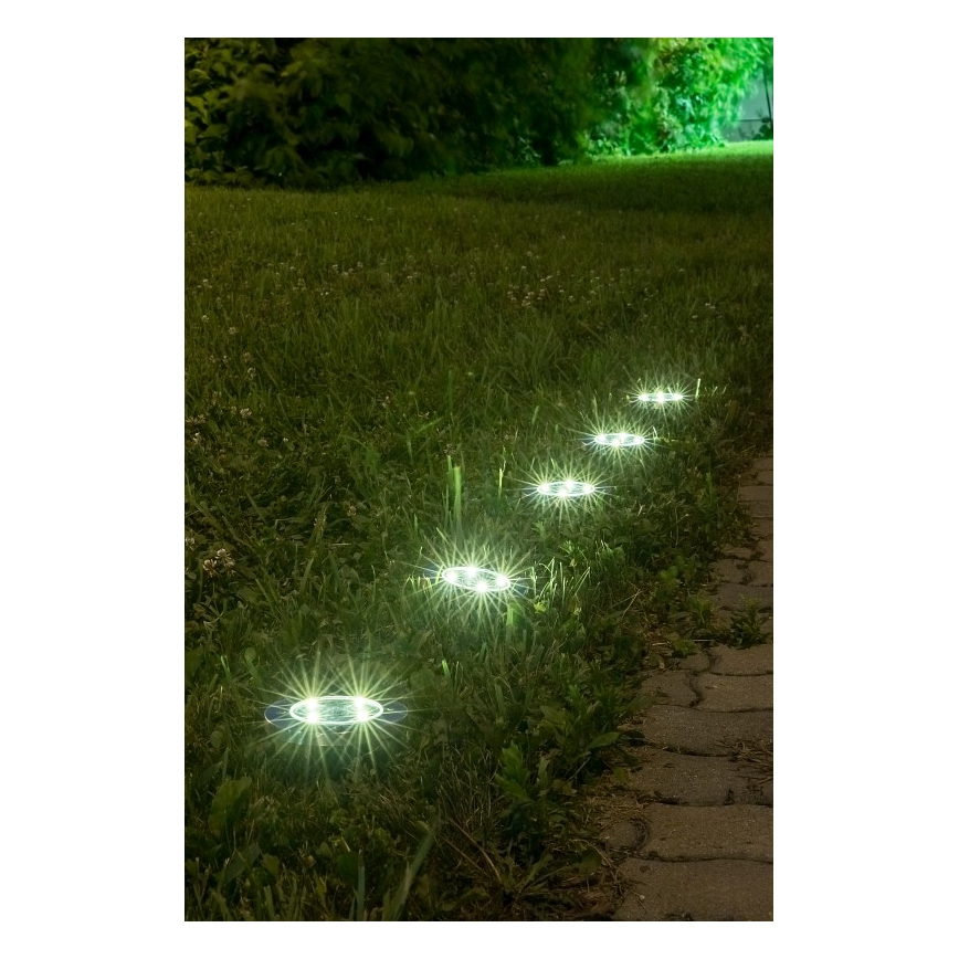 Rabalux - Luminária solar LED exterior com sensor LED/0,24W/1xAA 400 mAh preta IP44