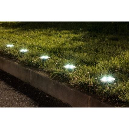 Rabalux - Luminária solar LED exterior com sensor LED/0,24W/1xAA 400 mAh preta IP44