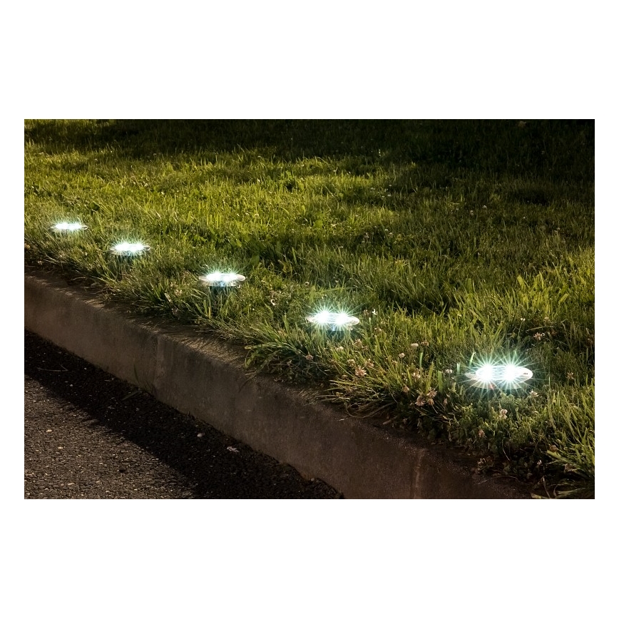 Rabalux - Luminária solar LED exterior com sensor LED/0,24W/1xAA 400 mAh preta IP44
