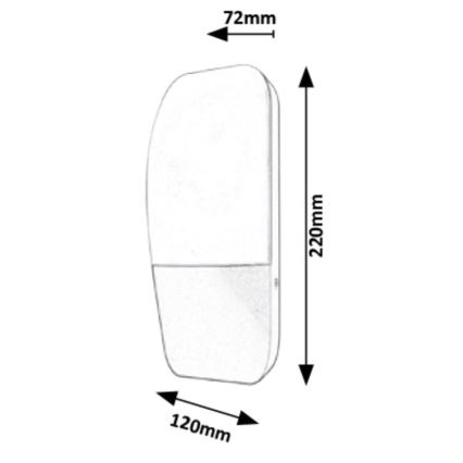 Rabalux - Luz de parede LED de exterior LED/10W/230V IP65 800lm 4000K