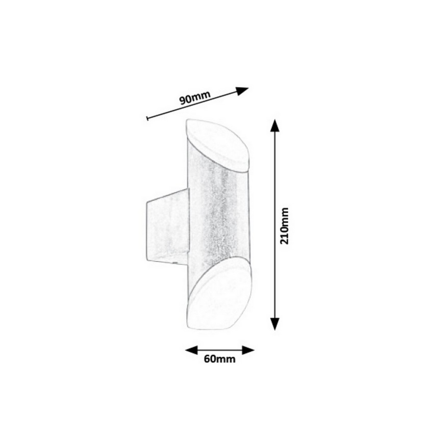 Rabalux - Luz de parede LED de exterior LED/6W/230V 270lm 3000K IP44