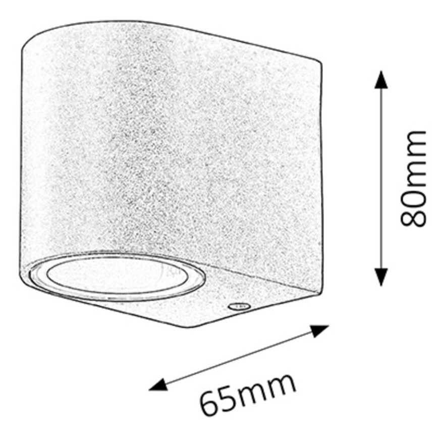 Rabalux - Luz de parede de exterior 1xGU10/35W/230V IP44