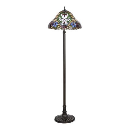 Rabalux - Candeeiro de chão de vitral Tiffany 2xE27/60W/230V