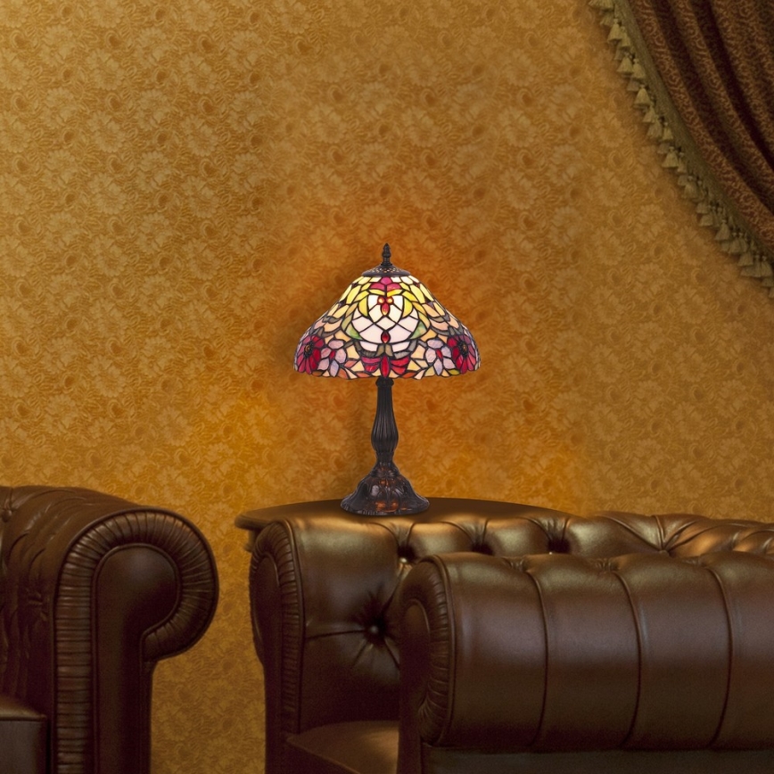 Rabalux - Candeeiro de mesa de vitral Tiffany 1xE27/60W/230V