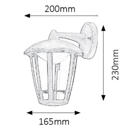 Rabalux - Luz de parede LED de exterior LED/8W/230V IP44