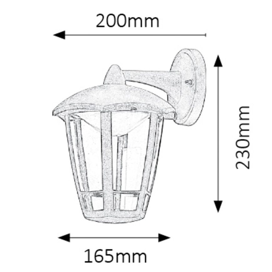 Rabalux - Luz de parede LED de exterior LED/8W/230V IP44