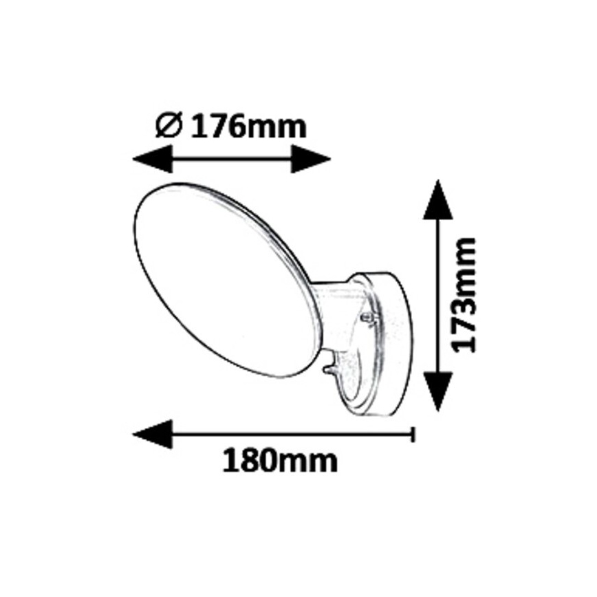 Rabalux 8134 - Luz de parede LED de exterior VARNA LED/12W/230V IP54