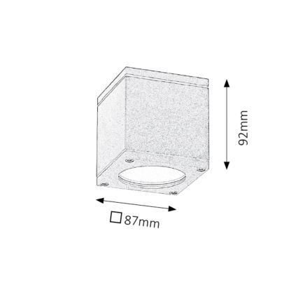 Rabalux - Luz de teto de exterior 1xGU10/35W/230V IP54