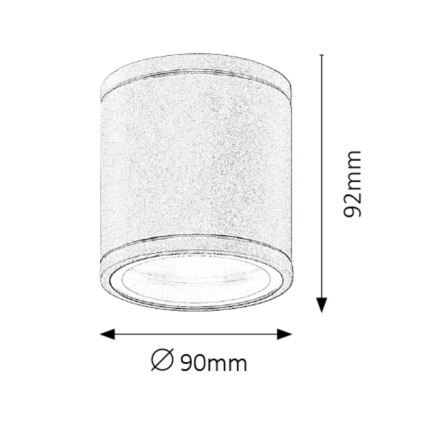 Rabalux - Luz de teto de exterior 1xGU10/35W/230V IP54