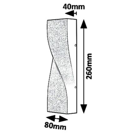 Rabalux 8154 - Luz de parede LED de exterior FOLLINA LED/11W/230V IP65