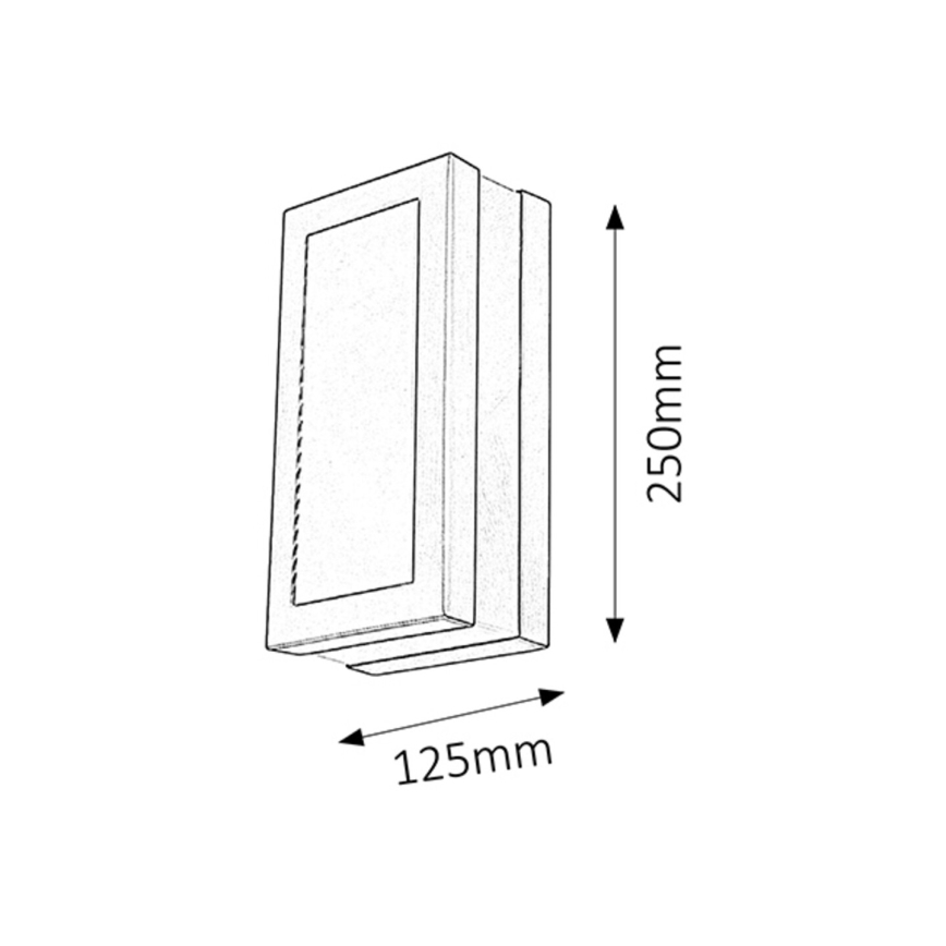 Rabalux - Luz de parede de exterior 1xE27/14W/230V IP44