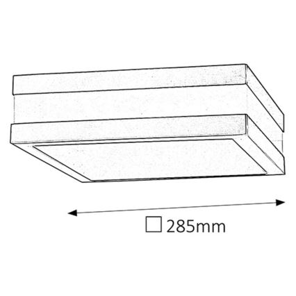 Rabalux - Luz de parede de exterior 2xE27/11W/230V IP44