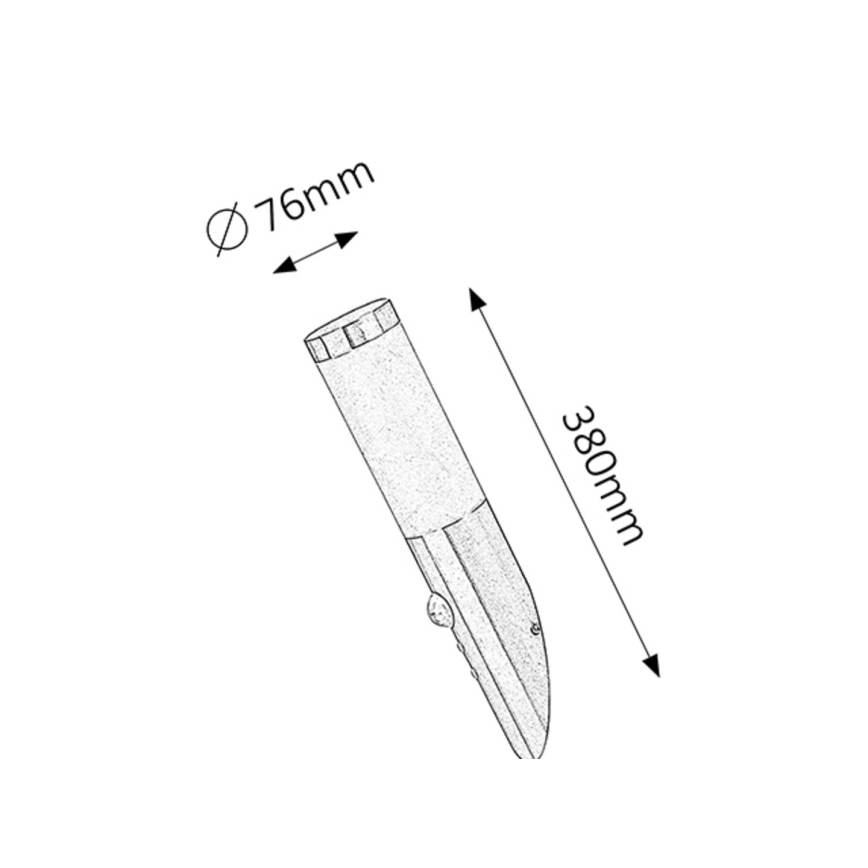 Rabalux - Luz de parede de exterior com sensor 1xE27/25W/230V IP44