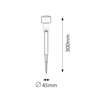 Rabalux - Iluminação solar LED/0,1W/1,2V IP44 40 mAh