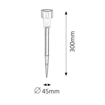 Iluminação solar LED SOLAR 1xLED/0,1W/1xNi-MH IP44