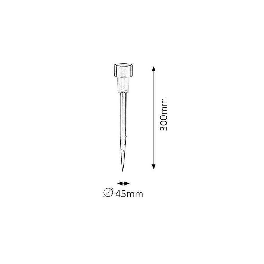 Iluminação solar LED SOLAR 1xLED/0,1W/1xNi-MH IP44