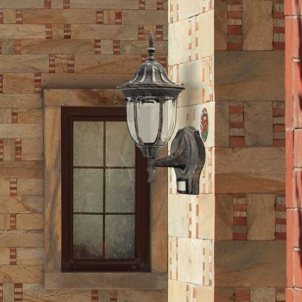 Rabalux – Iluminação Exterior com Sensor MILANO 1×E27/60W/230V