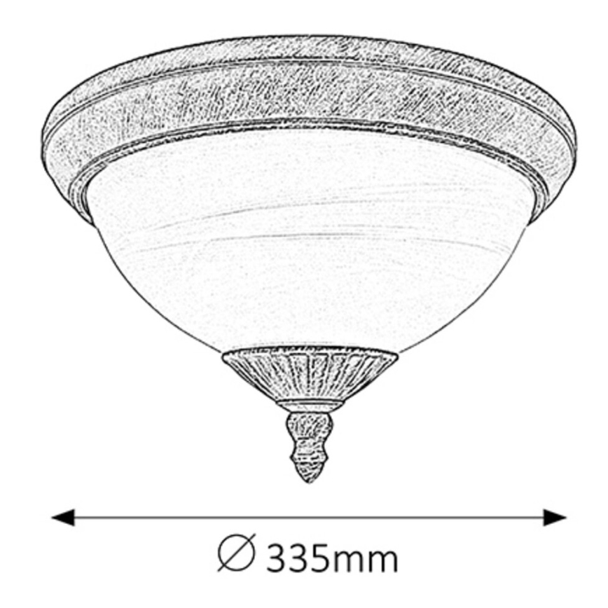Rabalux - Luz de teto de exterior 2xE27/40W/230V