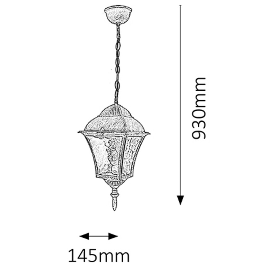 Rabalux - Candelabro de exterior 1xE27/60W/230V IP43