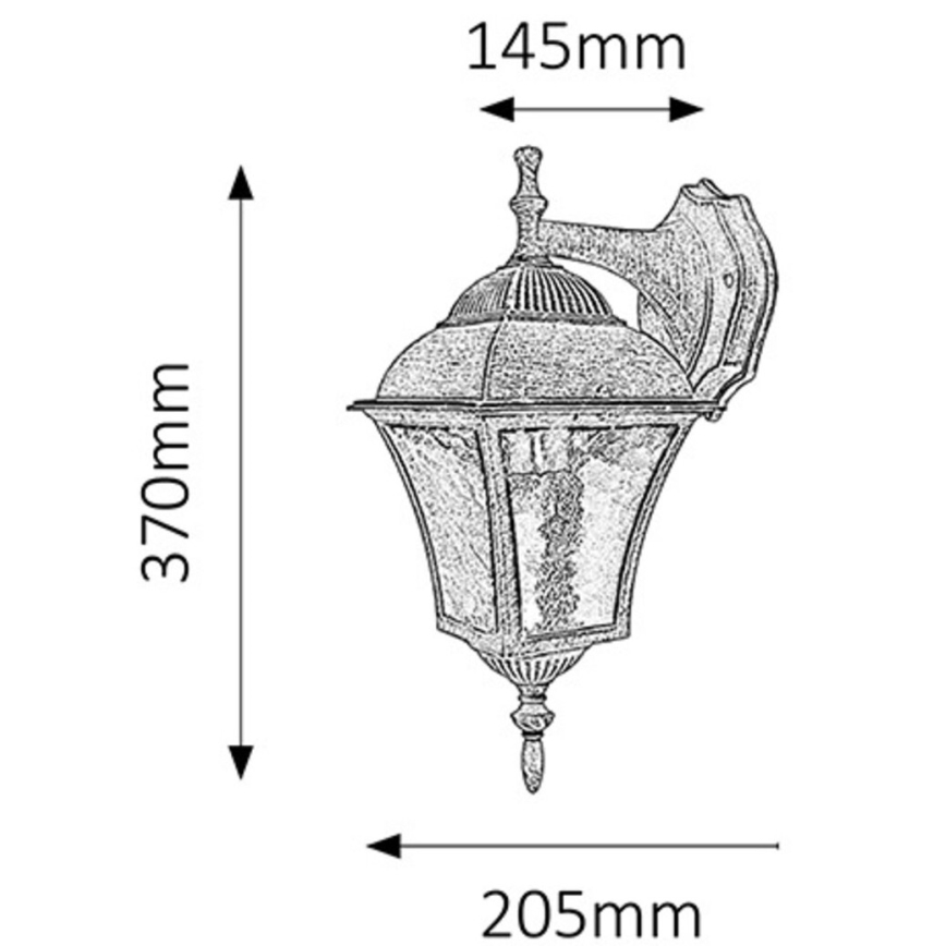 Rabalux - Luz de parede de exterior 1xE27/60W/230V IP44