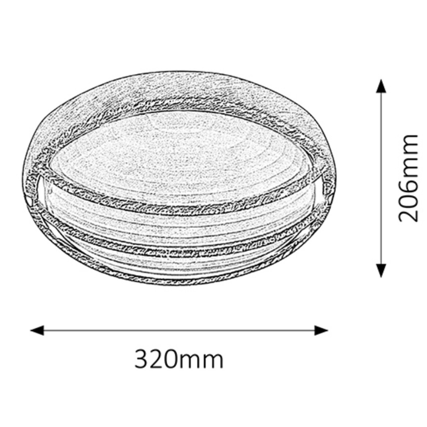 Rabalux - Luz de parede de exterior 1xE27/100W/230V IP54