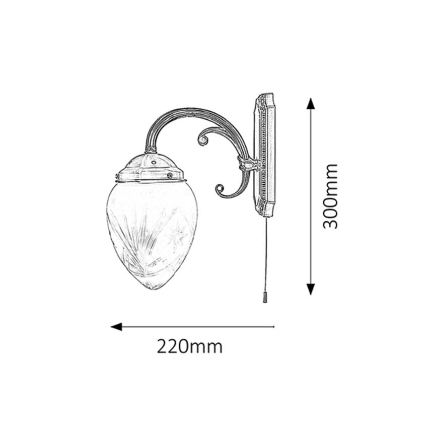 Rabalux 8631 - Luz de parede ANNABELLA 1xE14/40W/230V