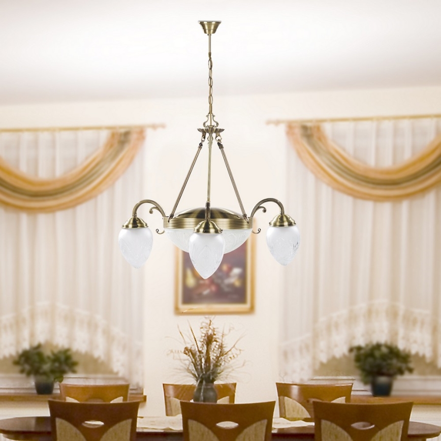 Rabalux 8633 - Candelabro numa corrente ANNABELLA 3xE14/40W+2xE27/60W