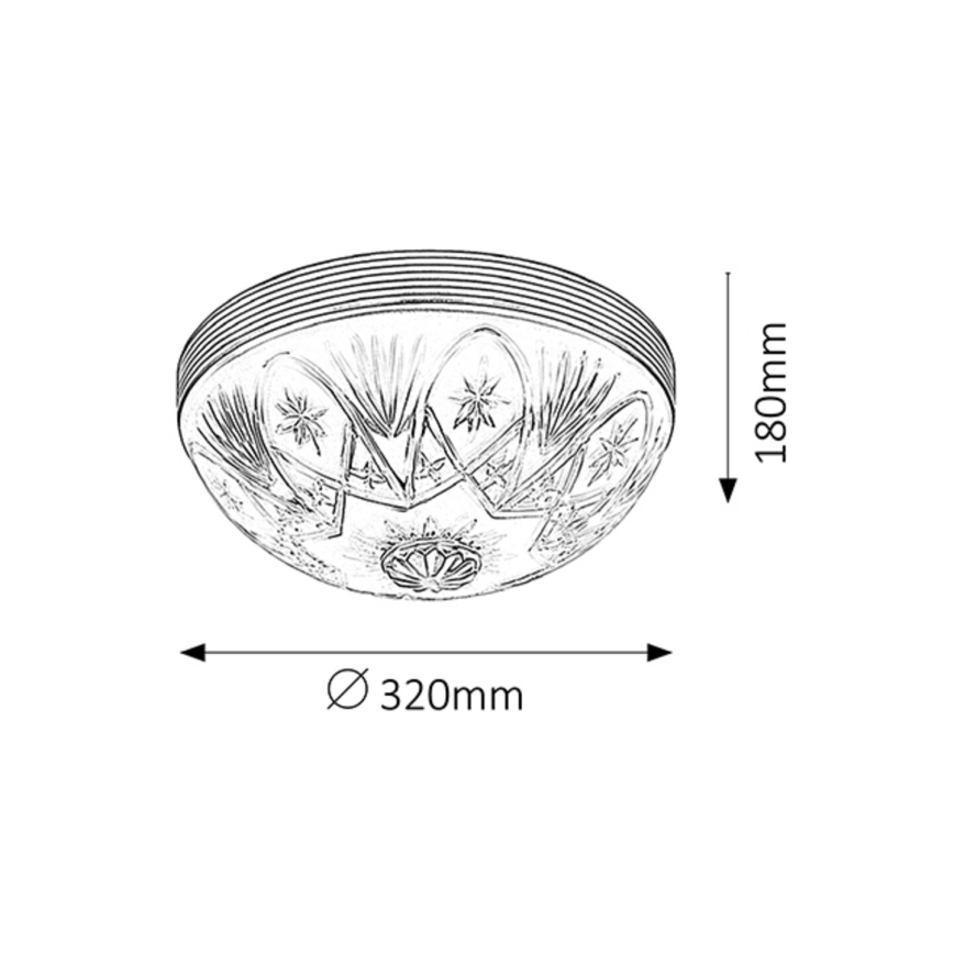 Rabalux - Luz de teto 2xE27/60W/230V