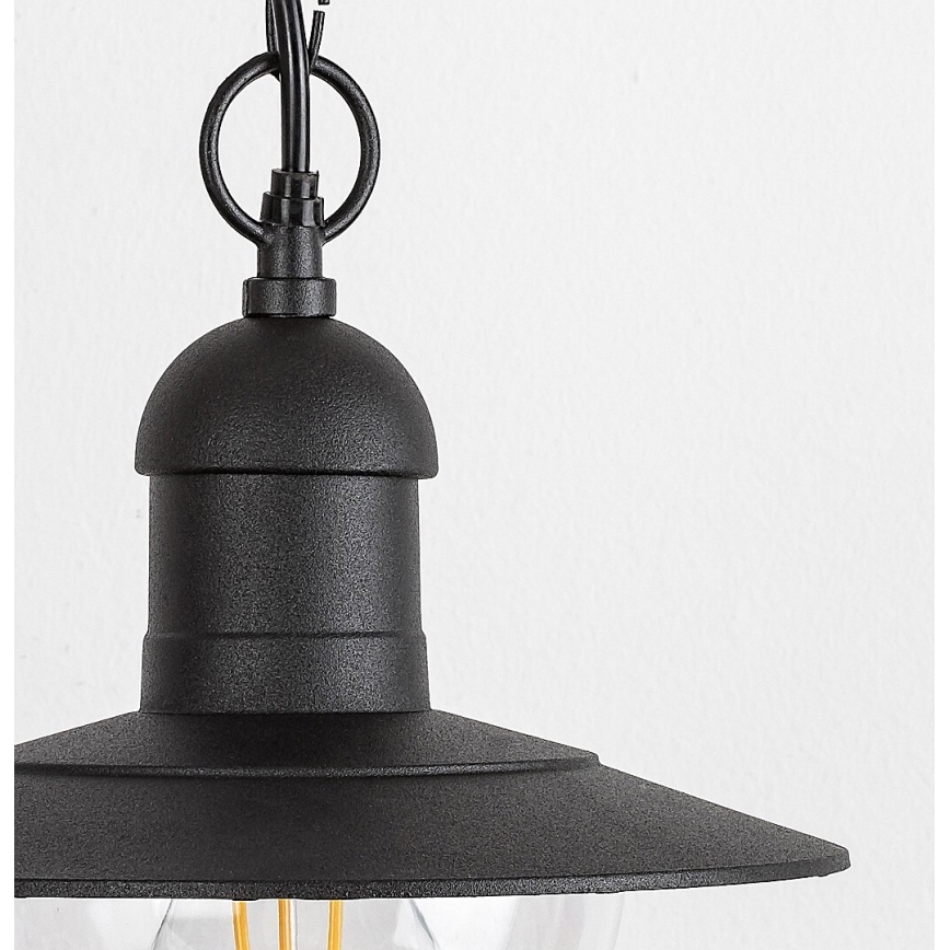 Rabalux - Luz pendente de exterior 1xE27/60W preto antigo IP44