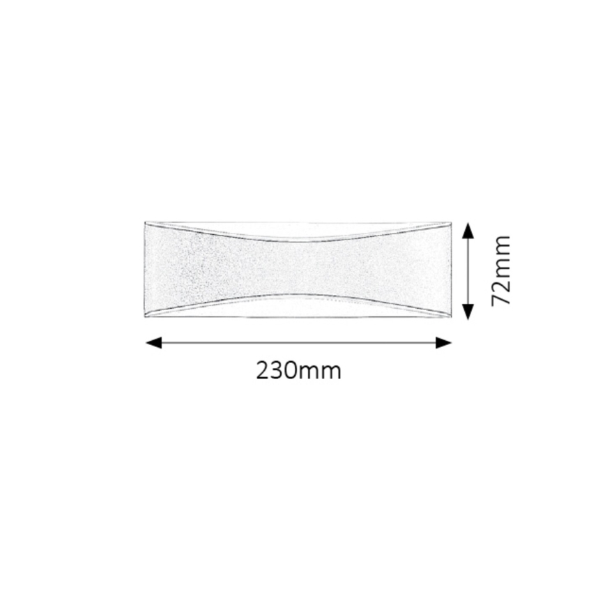 Rabalux - Luz de parede LED de exterior LED/10W/230V IP65