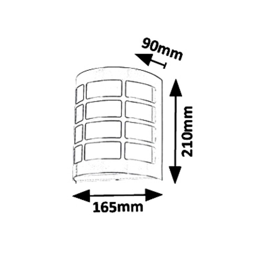 Rabalux 8799 - Luz de parede de exterior SEVILLA 1xE27/11W/230V IP44