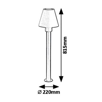 Rabalux 8845 - Candeeiro de exterior FAVARA 1xE27/14W/230V IP44
