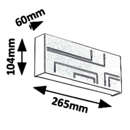 Rabalux 8873 - Luz de parede LED de exterior MARIBOR LED/12W/230V IP65