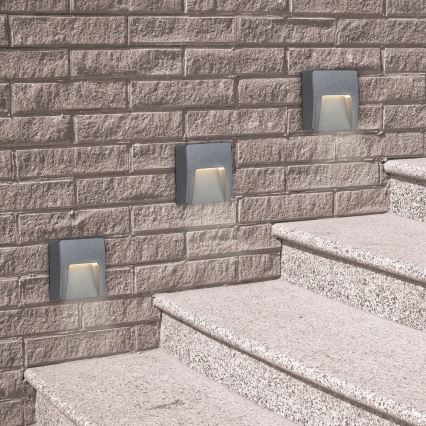 Rabalux 8894 - Luz de parede LED de exterior TRENTO LED/3W/230V IP65