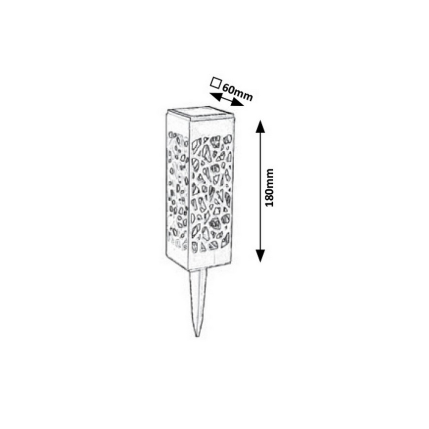 Rabalux - Luminária solar LED para exterior LED/0,16W/1xAA 400 mAh IP24