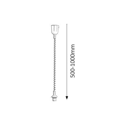Rabalux - Unidade de suspensão pulldown 1xE27/60W/230V