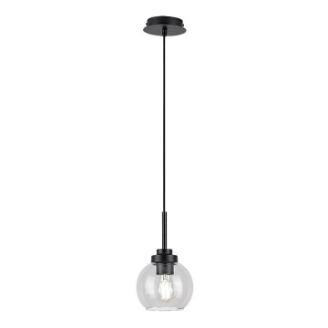 Rabalux - Bathroom candelabro suspenso 1xE27/15W/230V preto IP44