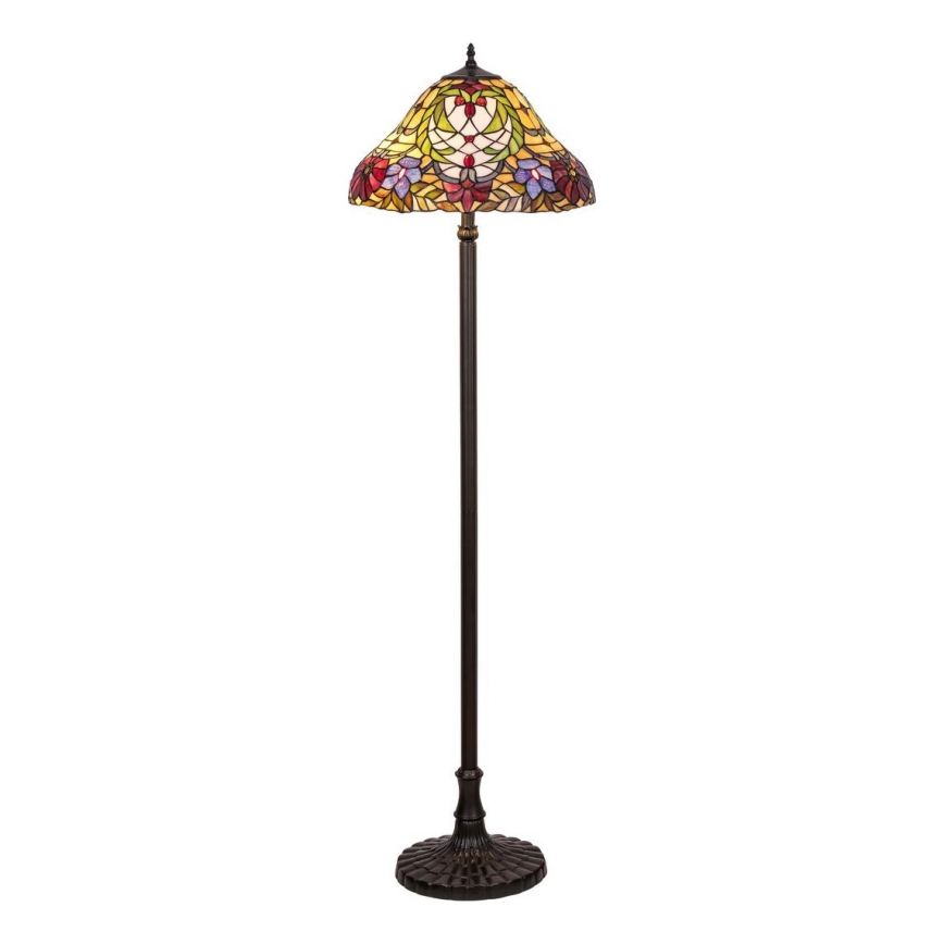 Rabalux - Candeeiro de chão de vitral Tiffany 2xE27/60W/230V
