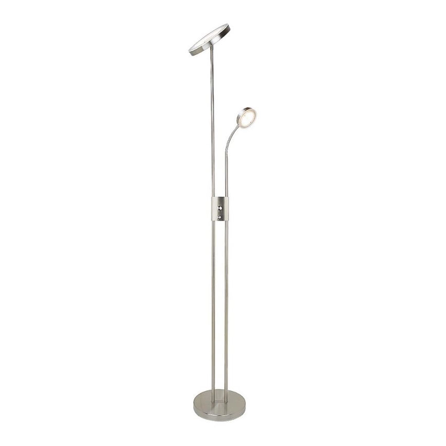 Rabalux - Candeeiro de chão LED com regulação LED/18,5W/230V + LED/4,5W cromado mate