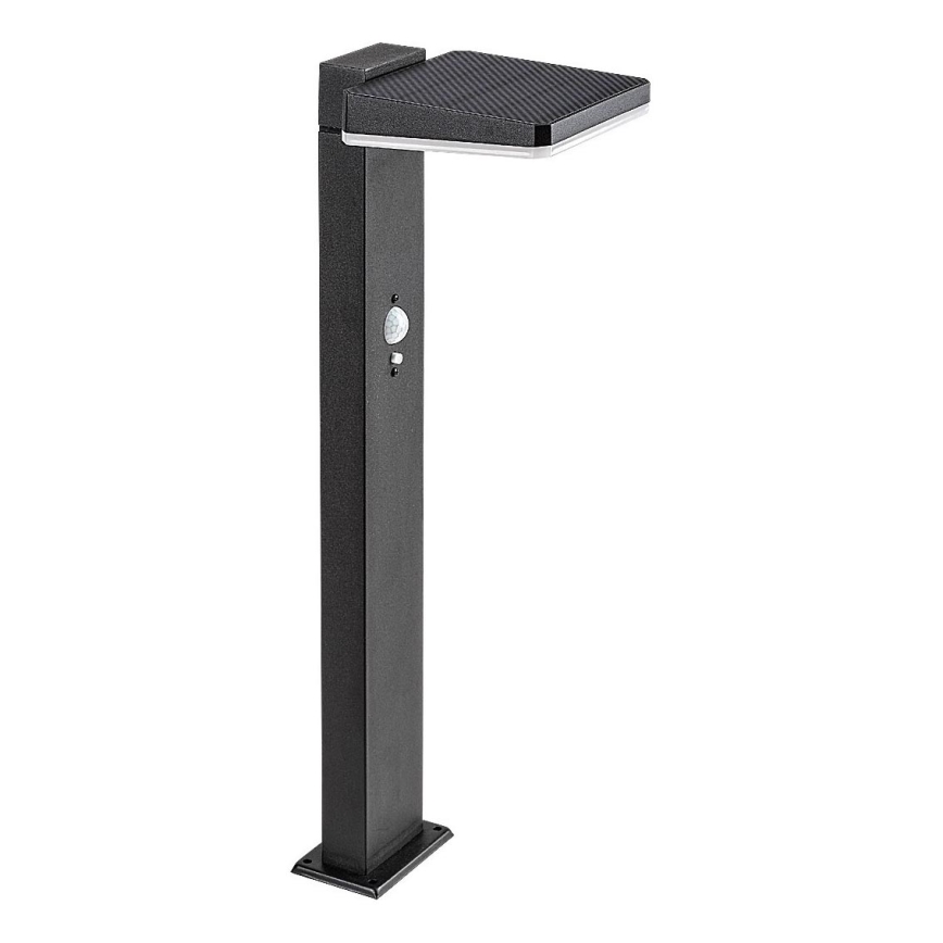 Rabalux - Candeeiro de exterior solar regulável com sensor LED/4,4W/3,7V IP54 antracite