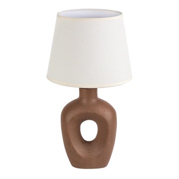 Rabalux - Candeeiro de mesa 1xE14/25W/230V castanho/creme