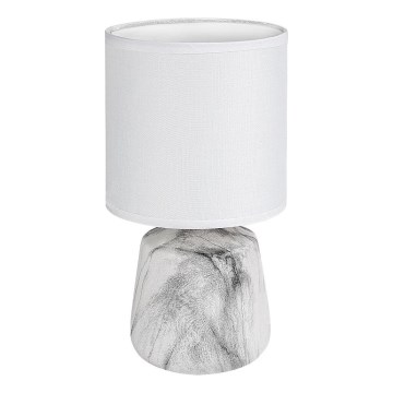 Rabalux - Candeeiro de mesa 1xE14/40W/230V branco/com acabamento em mármore