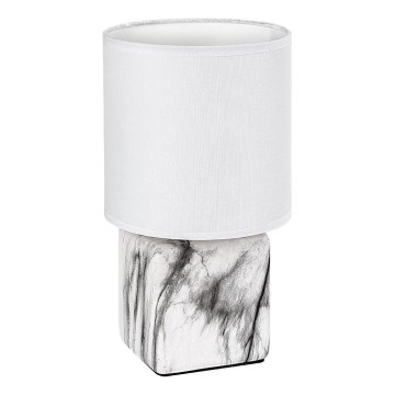 Rabalux - Candeeiro de mesa 1xE14/40W/230V branco/decoração em mármore