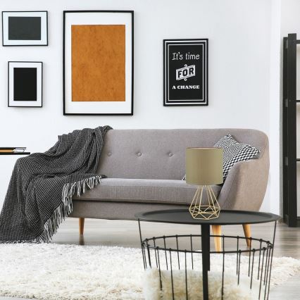Rabalux - Candeeiro de mesa 1xE14/40W/230V castanho