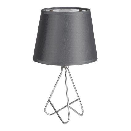 Rabalux - Candeeiro de mesa 1xE14/40W/230V cinzento/cromado brilhante