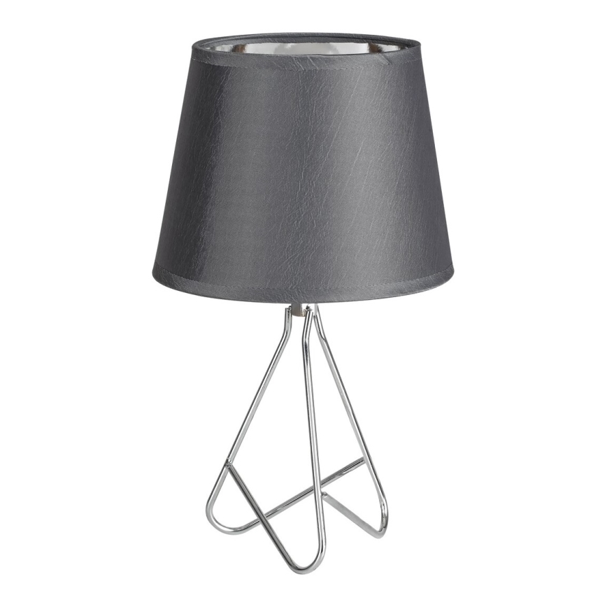 Rabalux - Candeeiro de mesa 1xE14/40W/230V cinzento/cromado brilhante