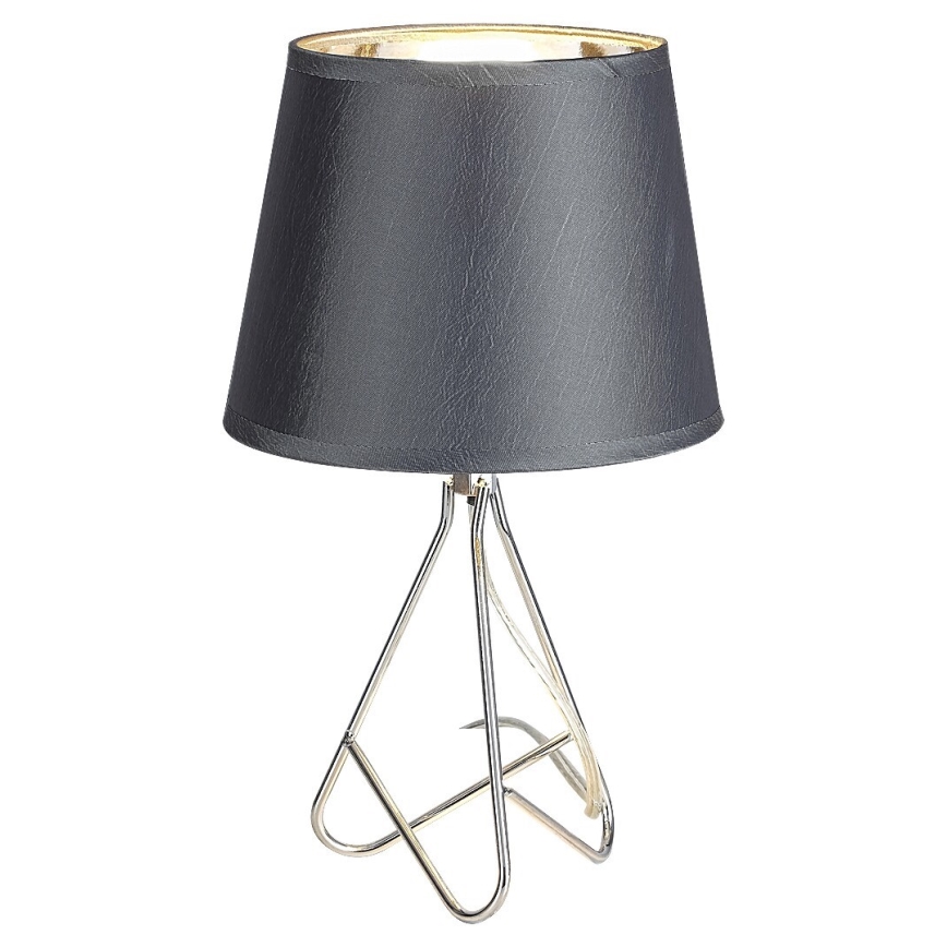 Rabalux - Candeeiro de mesa 1xE14/40W/230V cinzento/cromado brilhante