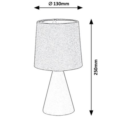Rabalux - Candeeiro de mesa 1xE14/40W/230V cinzento