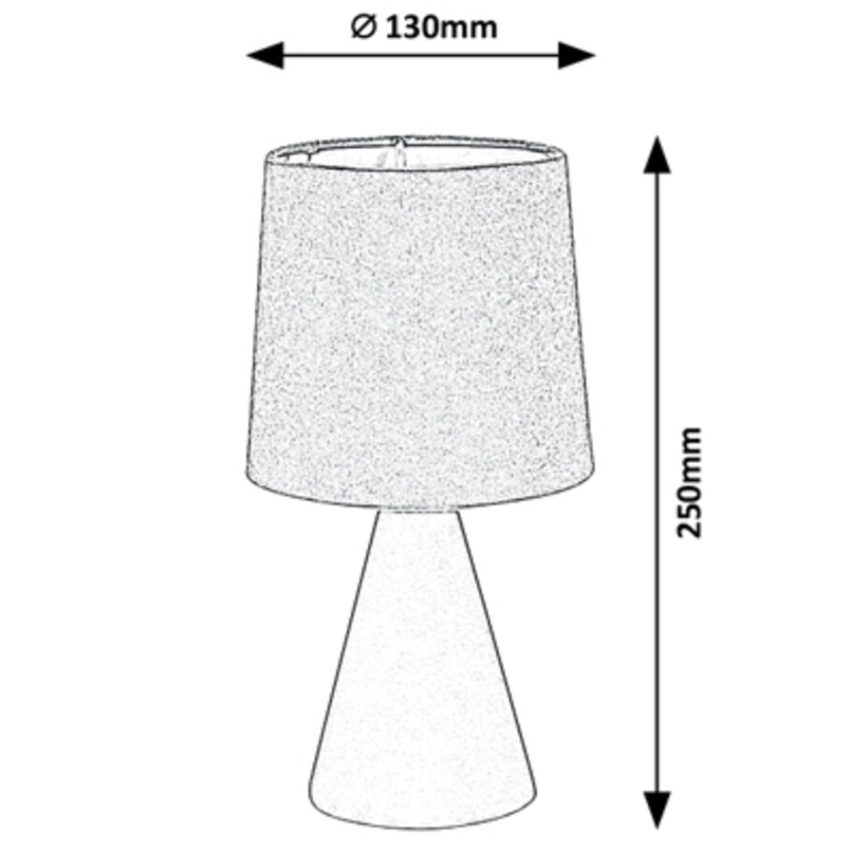 Rabalux - Candeeiro de mesa 1xE14/40W/230V cinzento