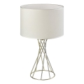 Rabalux - Candeeiro de mesa 1xE27/40W/230V dourado/branco
